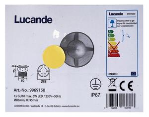 Lucande - Lampada da incasso per esterni EDWINA 1xGU10/6W/230V IP67