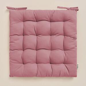 Cuscino per sedia in cotone rosa artistico