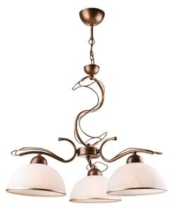 Lampadario a stelo COBRA 3xE27/60W/230V bronzo/patina