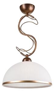 Lampadario a stelo COBRA 1xE27/60W/230V diam. 30 cm bronzo/patina