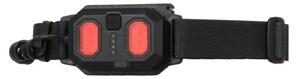 Lampada frontale ricaricabile 2x LED, 5V, 180 lm, 900 mAh, nera