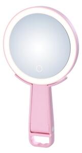 Immax 09102L - Specchio cosmetico dimmerabile LED+CCT SWEET LED/3W/5V rosa