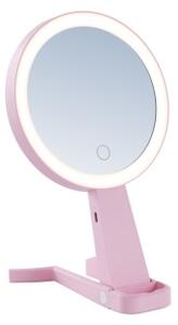 Immax 09102L - Specchio cosmetico dimmerabile LED+CCT SWEET LED/3W/5V rosa