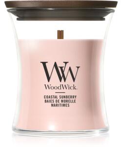 Woodwick Coastal Sunberry candela profumata con stoppino in legno 85 g