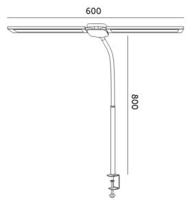 Lampada da tavolo LED dimmerabile USB TENUIX DUO LED/14W/5V 3000-6000K nera