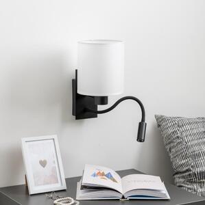 Brilagi - Applique a LED NUBILA 1xE27/25W/230V + LED/3W nero/bianco