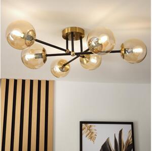 Brilagi - Lampadario da soffitto MALIVA 6xE14/15W/230V dorato