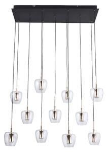 Zuma Line MD2291-11B-3BGT - Lampadario LED a sospensione su cavo NELSON 11xLED/3W/230V nero