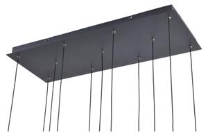 Zuma Line MD2291-11B-3BGT - Lampadario LED a sospensione su cavo NELSON 11xLED/3W/230V nero