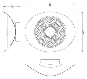 Zuma Line MB2293-1M-3BGT - Applique LED DIOP LED/8W/230V oro rosa