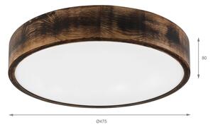 Brilagi - Plafoniera LED CARVALHO SMOKEY LED/36W/230V, finitura in rovere, diam. 47,5 cm