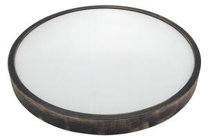 Brilagi - Plafoniera CARVALHO SLIM SMOKEY 3xE27/60W/230V rovere, diam. 47,5 cm