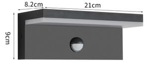 Brilagi-LED Applique da esterno con sensore TESSI LED/10W/230V nera IP54