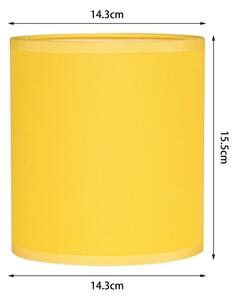 Brilagi - Paralume universale NUBILA E27 15,5x14 cm giallo