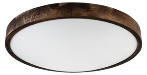 Brilagi - Plafoniera CARVALHO SLIM SMOKEY 3xE27/60W/230V rovere, diam. 47,5 cm