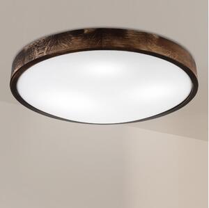 Brilagi - Plafoniera CARVALHO SLIM SMOKEY 3xE27/60W/230V rovere, diam. 47,5 cm