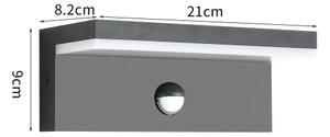 Brilagi-LED Applique da esterno con sensore TESSI LED/10W/230V antracite IP54