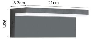Brilagi - Applique da esterno LED TESSI LED/10W/230V antracite IP54