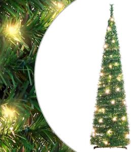 Albero di Natale Artificiale Pop-up con 50 LED Verde 120 cm