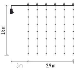 Catena luminosa LED per esterni 300xLED/8 funzioni 5,9 m IP44 bianco caldo