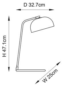 Endon 106336 - Lampada da tavolo BRAIR 1xE14/7W/230V nera