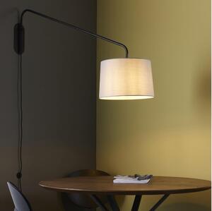 Endon 79380 - Lampada da parete CARLSON 1xE27/40W/230V grigia/nera