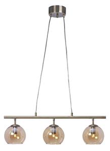 Cottex T2493AA - Lampadario a sospensione con cavo CAPELLA 3xE14/40W/230V fumé/marrone