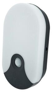 Lampada da parete per esterni LED con sensore di movimento, 18W/230V, IP44, antracite