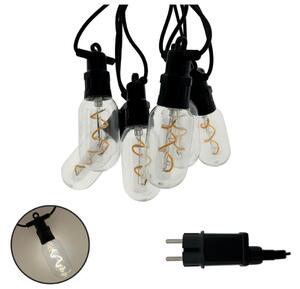 LED catena decorativa da esterno 6xLED/0,6W/230V 4,5 m IP44 nera