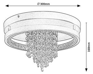 Rabalux 71352 - Plafoniera LED MARIBELL 20W/230V 3000/3500/4000K, diam. 30 cm