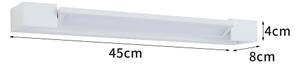 Brilagi- Illuminazione a LED per specchio da bagno AQUA LINE LED/12W/230V 45 cm IP44 bianco