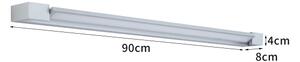 Brilagi-LED Specchio da bagno illuminato AQUA LINE LED/24W/230V 90 cm IP44 cromo opaco