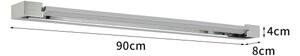 Brilagi-LED Specchio da bagno illuminato AQUA LINE LED/24W/230V 90 cm IP44 cromo lucido