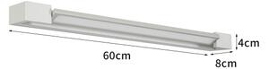 Brilagi-LED Specchio da bagno illuminato AQUA LINE LED/18W/230V 60 cm IP44 cromo opaco