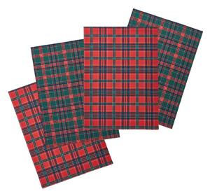 Set di strofinacci in cotone a tema natalizio 4 pz 70x50 cm Christmas Tartan Check – Catherine Lansfield
