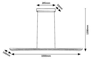 Rabalux 72026 - Lampadario LED a sospensione su cavo NORAEL LED/40W/230V 3000K