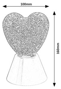 Rabalux 76040 - Lampada decorativa LED RGB SPARKLY LED/0,8W/3xAA a forma di cuore