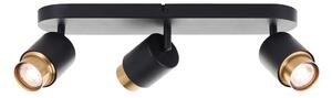 Brilliant - Faretto LED COVELO 3xGU10/5W/230V nero/oro