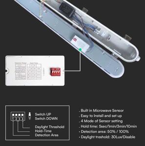 Apparecchio lineare tecnico a LED con sensore di movimento LED/36W/230V 4000K IP65 120 cm