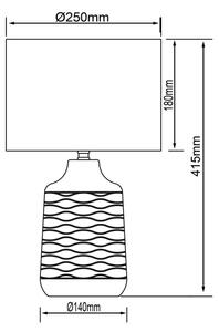 Brilliant - Lampada da tavolo ILYSA 1xE14/40W/230V bianco/grigio