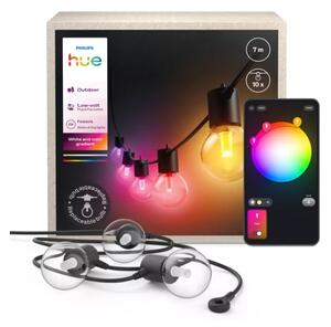 Philips - Catena luminosa da esterno dimmerabile LED RGBW Hue FESTAVIA 10 LED 7 m IP65