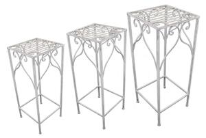 DORIAN - set di 3 fioriere quadrato