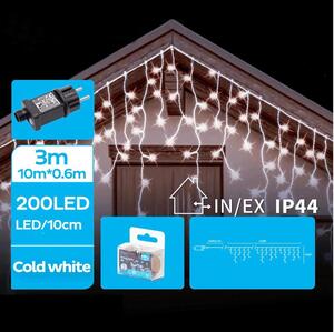 BRILAGI - LED catena luminosa natalizia per esterni 200xLED/8 funzioni 13x0,6m IP44 bianco freddo