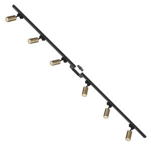 Zuma Line 3022 - Faretto per sistema a binario TUBE 6xGU10/35W/230V nero/oro