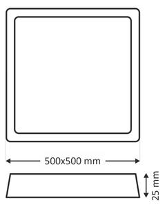 Plafoniera LED/40W/230V 3000/4000/6500K 50x50 cm bianco