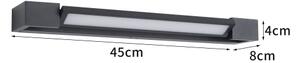 Brilagi-LED Illuminazione per specchio da bagno AQUA LINE LED/12W/230V 45 cm IP44 nero