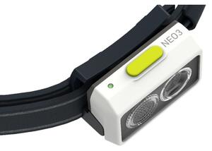 Ledlenser NEO3 - Lampada frontale dimmerabile a LED, alimentata da 3xAAA, IP54, 400 lm, 20 h, nero/bianco