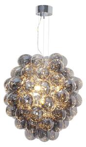 ByRydens 4202230-4500 - Lampadario a sospensione con cavo DELUXE 4xE14/5W/230V grigio/fumé