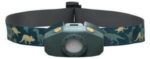 Ledlenser KIDLED2 DINO - Lampada frontale LED dimmerabile per bambini/1xAAA IPX4 40 lm 20 h verde
