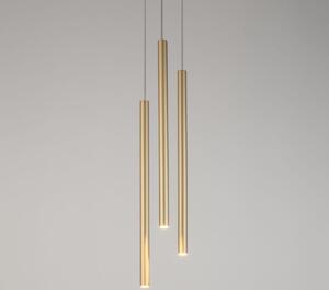 Lampada a sospensione moderna decorativa tripla rotonda oro Sopel 3xG9 3W Sigma Lighting